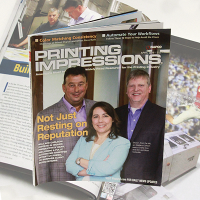 Printing Impressions Magazine - Featuring Wallace Carlson Printing